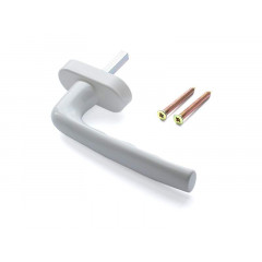 Ручка оконная Hoppe 37 мм (9016) 0960/U26 белый, (45°) +2 винта