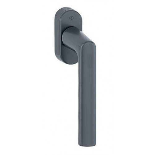 Ручка оконная алюминиевая Hoppe Hamburg, штифт vario fit 32-42 мм, 45°, 2 винта М5х45, 2 винта М5х50, антрацит матовый F7016M