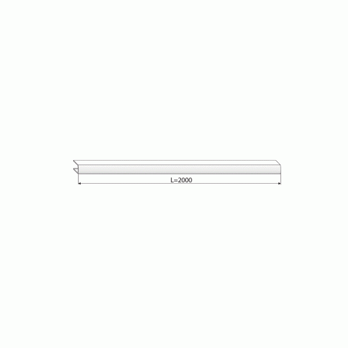 Профиль декоративный для VeNTus, белый RAL9016 L=2000