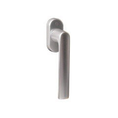 Ручка оконная алюминиевая Hoppe Hamburg SecuForte, штифт vario fit 32-42 мм, 45°, 2 винта М5х45, 2 винта М5х50, серебро
