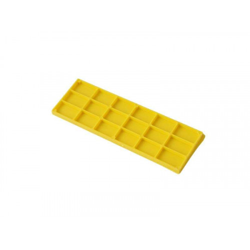 Пластина рихтовочная Bistrong 100x34x4 желтая, 100  шт