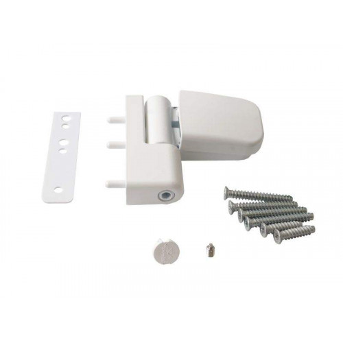Петля дверная Maxbar 89NN, 16, 5-19 мм, белый RAL9016