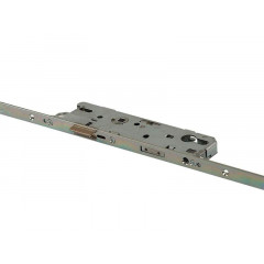 Замок Maxbar №856 привод от ручки F16/55/92/8 мм, с 4 роликовыми цапфами удлиняемый серебристый
