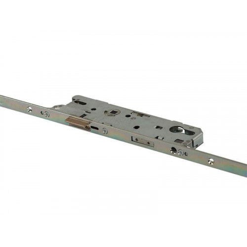 Замок Maxbar №856 привод от ручки F16/55/92/8 мм, с 4 роликовыми цапфами удлиняемый серебристый