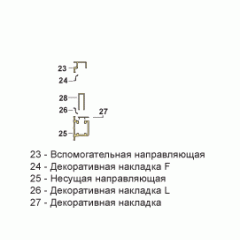 Комплект направляющих FS 2501-3500, белый