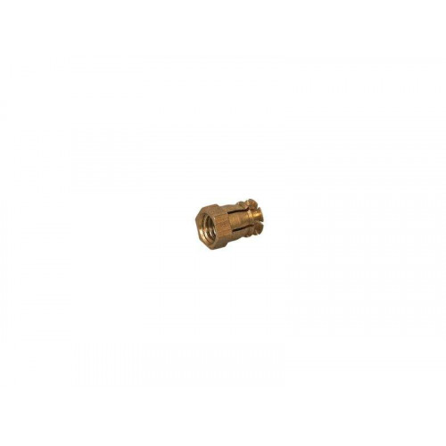 BU12 Муфта с распорным шариком M6, d8x12 мм, латунь, 10  шт