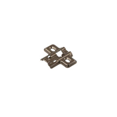 Планка монтажная для петель Firmax Smartline Clip On, soft-Close, H=0, крестовая, под саморез, черный никель, 10  шт