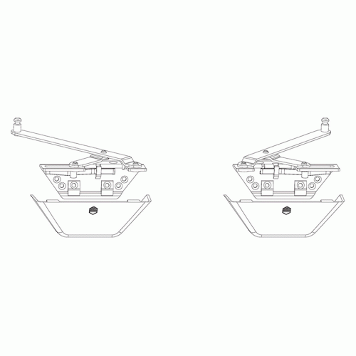 Ножницы откидные для SKB-S/SE, комплект белый