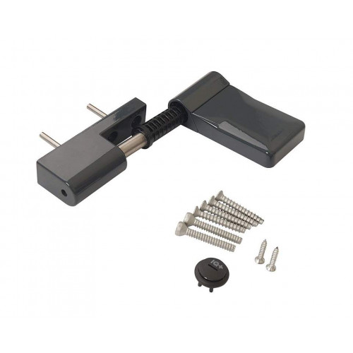 Петля дверная Elementis серия IQ-Plus 16-19 мм, антрацит RAL7016
