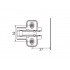 Планка монтажная для петель DTC Pivot Star Anyway Clip-on, h=2, крестовая, под евровинт, 10  шт