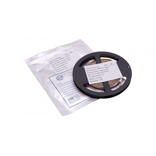 Лента светодиодная 2835/60, 12V, 5 м, холодный белый 6000К, IP20, 4.8W/м