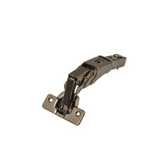 Петля для накладных дверей Firmax Smartline, clip On, Soft-Close, угол открывания 155°, 48 мм, 35 мм чашка, черный никель