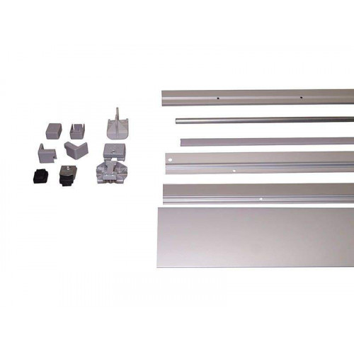 Комплект шин Patio Alversa, ПВХ/дерево, 1051-1250 мм, серебро R011