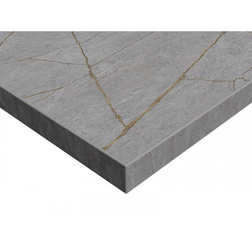 Плита ЛДСП Alvic Syncron 1240*18*2750 мм, керамика золото 02 (Porcelain Gold 02 JA), двустороннее тиснение