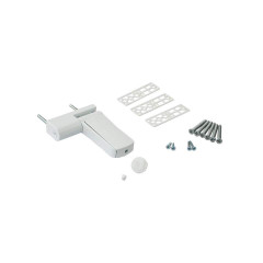 Петля дверная регулируемая Elementis 3-D 105 мм (14-19, 5 мм) на 120 кг, белая RAL9016