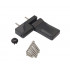 Петля дверная Elementis серия IQ-Plus 19-22 мм, антрацит RAL7016