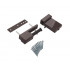 Петля дверная Elementis Compact, на 80 кг, коричневый RAL8019