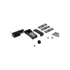 Петля дверная регулируемая Elementis 3-D 105 мм (14-19, 5 мм) на 120 кг, черная RAL9005