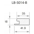 Профиль МДФ AGT LB-5014-B 18*42*2800 мм, дуб перу 3041, 8  шт
