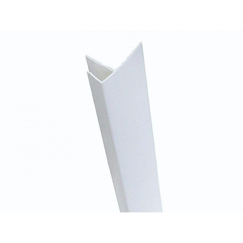 Профиль (F) конечный 10х60, белый, 3  м