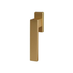 Ручка оконная Internika Dublin 45 мм, алюминиевая, 2 винта, золото F3 (45°) (матовая поверхность)