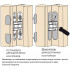 Накладка декоративная для скрытых петель, 120x30 мм, алюминий, серебро матовое, 4  шт