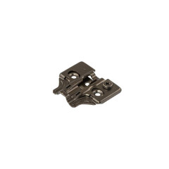 Планка монтажная 3D для петель Firmax Smartline Clip On, soft-Close, H=0, крестовая с регулировкой по высоте, под саморез, черный никель