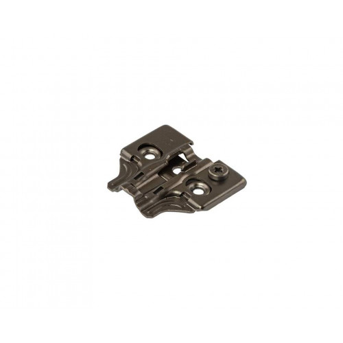 Планка монтажная 3D для петель Firmax Smartline Clip On, soft-Close, H=0, крестовая с регулировкой по высоте, под саморез, черный никель