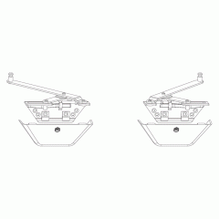 Ножницы откидные для SKB-S/SE, комплект коричневый