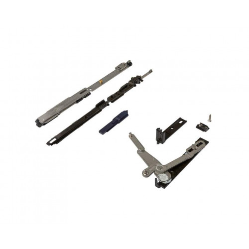 Комплект поворотно-откидной со скрытыми петлями 470-670 мм, v.02, правый