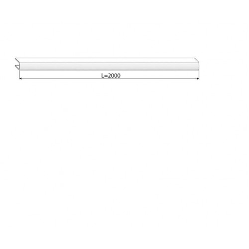 Профиль декоративный для VeNTus антрацит RAL7016 L=2000