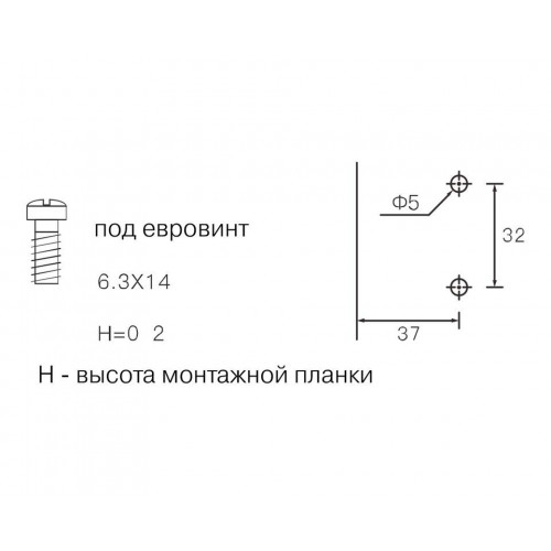 Планка монтажная 3D для петель Firmax Smartline Clip On, Soft-Close, h=2, крестовая с регулировкой по высоте, под евровинт