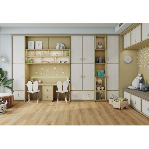 Плита МДФ AGT 3P 1220*18*2800 мм, двусторонняя, супермат, латте крем 3054