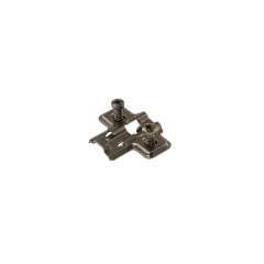 Планка монтажная для петель Firmax Smartline Clip On, soft-Close, H=0, крестовая, евровинт, черный никель, 10  шт