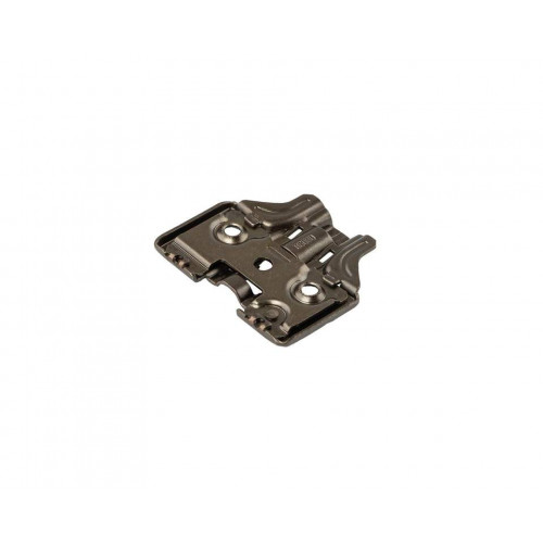 Планка монтажная 3D для петель Firmax Smartline Clip On, soft-Close, H=0, крестовая с регулировкой по высоте, под саморез, черный никель