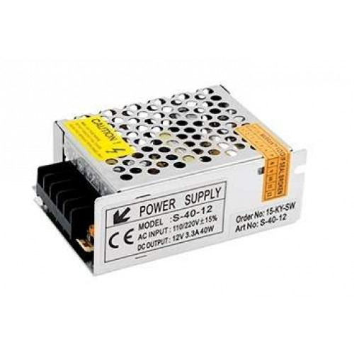Блок питания в сетчатом корпусе AC-230/DC-12V, iP20, 40W
