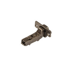 Петля для вкладных дверей Firmax Smartline, clip On, Soft-Close, угол открывания 105°, 48 мм, 35 мм чашка, черный никель