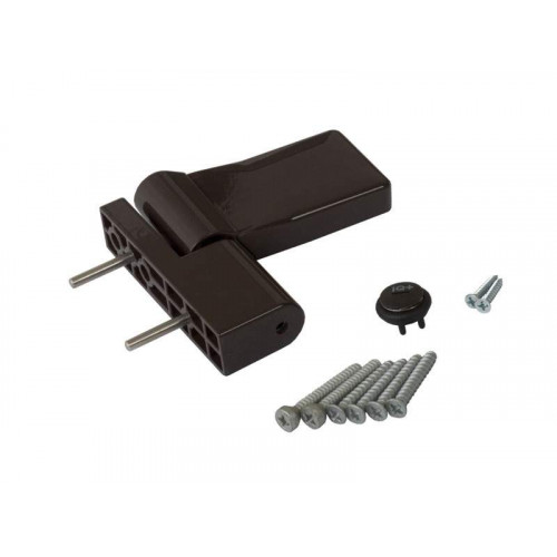 Петля дверная Elementis серия IQ-Plus 16-19 мм, коричневый RAL8019
