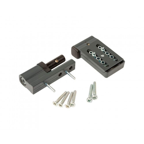 Петля дверная Elementis K-V (15-20 мм), на 120 кг, RAL7016 антрацит
