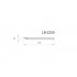 Профиль МДФ AGT LB-2250 12*115*2800 мм, супермат Сахара крем 3019