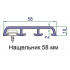 Наличник Exter 58х10 мм темный дуб (Renolit 2052-089) , 6  м