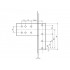 Петля дверная Roto Solid 150 P (110 кг), 14-17, 5 мм RAL 9016 E, белый
