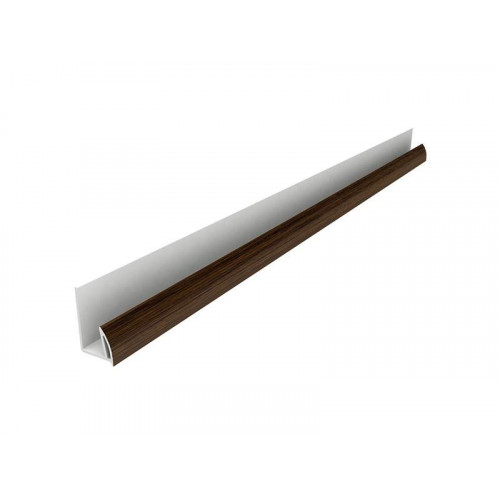 Стартовый профиль Qunell St-25 мм темный дуб (Renolit 2052-089), 6  м