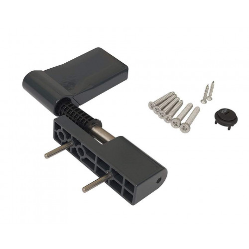 Петля дверная Elementis серия IQ-Plus 16-19 мм, антрацит RAL7016