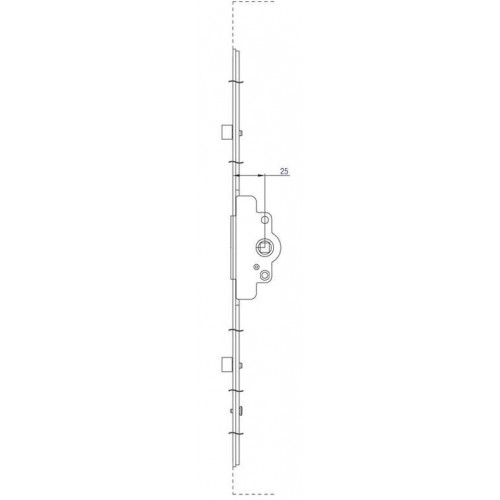 Запор основной, поворотный, средний D 25 900-1400 (1 цапфа)