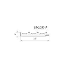 Профиль МДФ AGT LB-2050-A 18*140*2800 мм, супермат серый бесконечный 3017