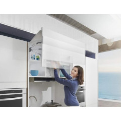 Комплект подъемного механизма Top Stay ST для складных фасадов, индекс h=960-1040 мм, нагрузка 4.8-8.1 кг, белый