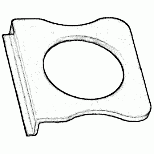 Ручка Bauset ABS для МС квадратная антрацит, RAL7016, 10  шт