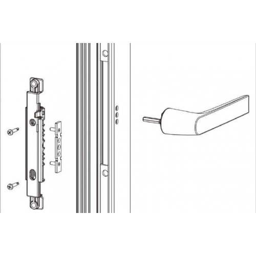 Ручка оконная NP Ultra, круглая, Европаз, белая RAL 9010, 03961410