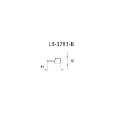 Профиль МДФ AGT LB-3783-B 12*34*2800 мм, дуб перу 3041